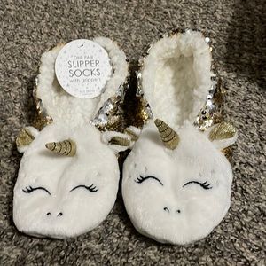 Unicorn slipper socks